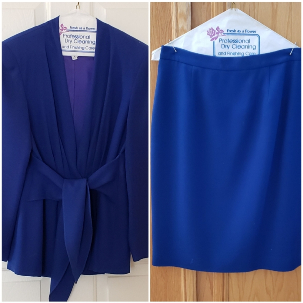 2 pc skirt and jacket suit 12 P